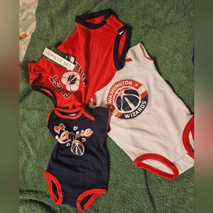 NWT Washington Wizards One-piece. 3 Pierce Set. Size 6/9 M.